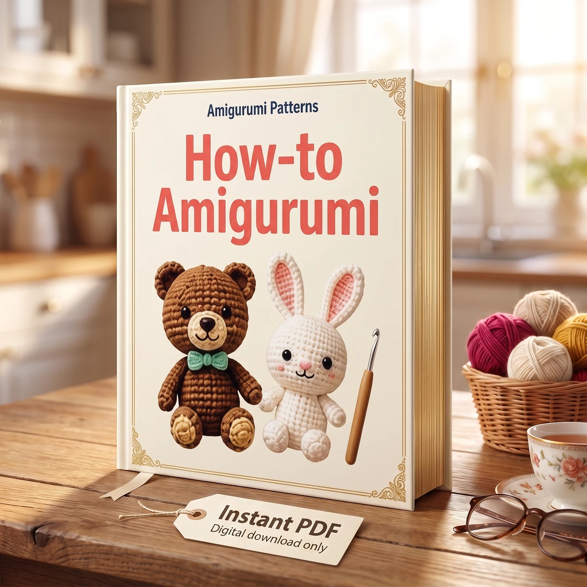 Amigurumi animal patterns, round by round