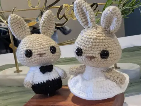 Finished handmade crochet animal