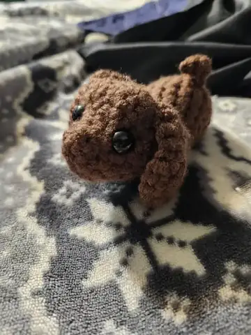 Finished handmade crochet animal