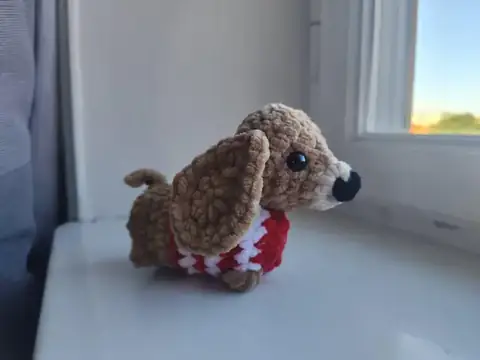 Finished handmade crochet animal