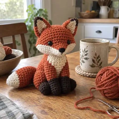 Finished handmade crochet animal