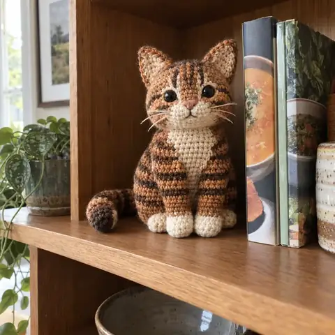 Finished handmade crochet animal