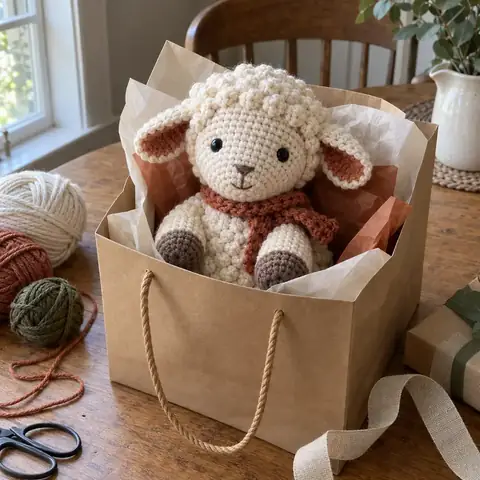 Finished handmade crochet animal